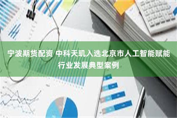 宁波期货配资 中科天玑入选北京市人工智能赋能行业发展典型案例